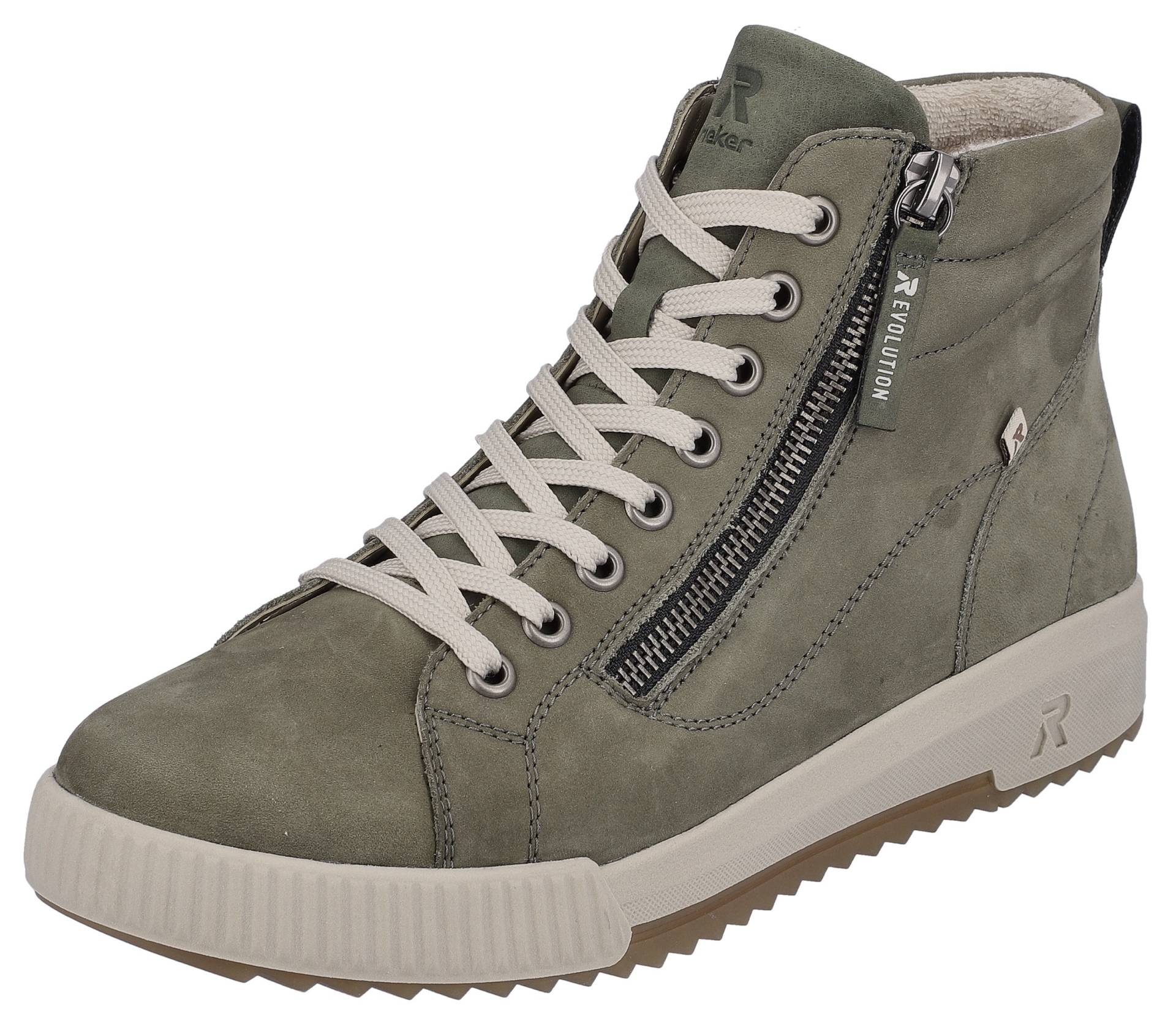 Rieker EVOLUTION Schnürboots, Stiefelette, High Top Sneaker, Freizeitboots mit Reissverschluss von Rieker EVOLUTION