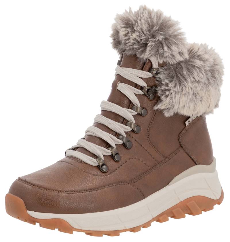 Rieker EVOLUTION Winterboots, Hightop Sneaker, Schnürboots, Winterschuh mit Lammwollfutter von Rieker EVOLUTION