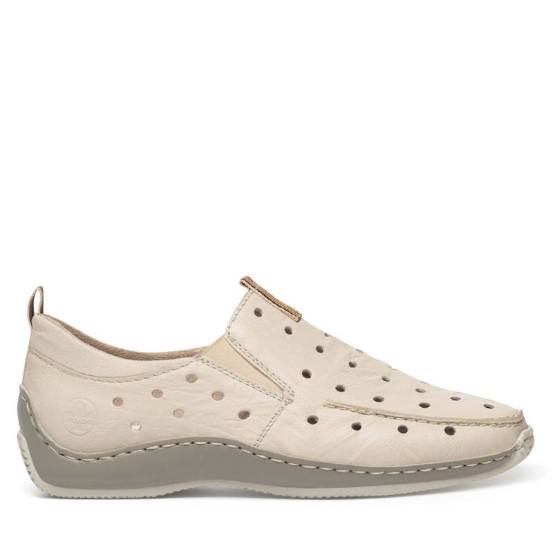 Halbschuhe Rieker L1732-60 Beige von Rieker