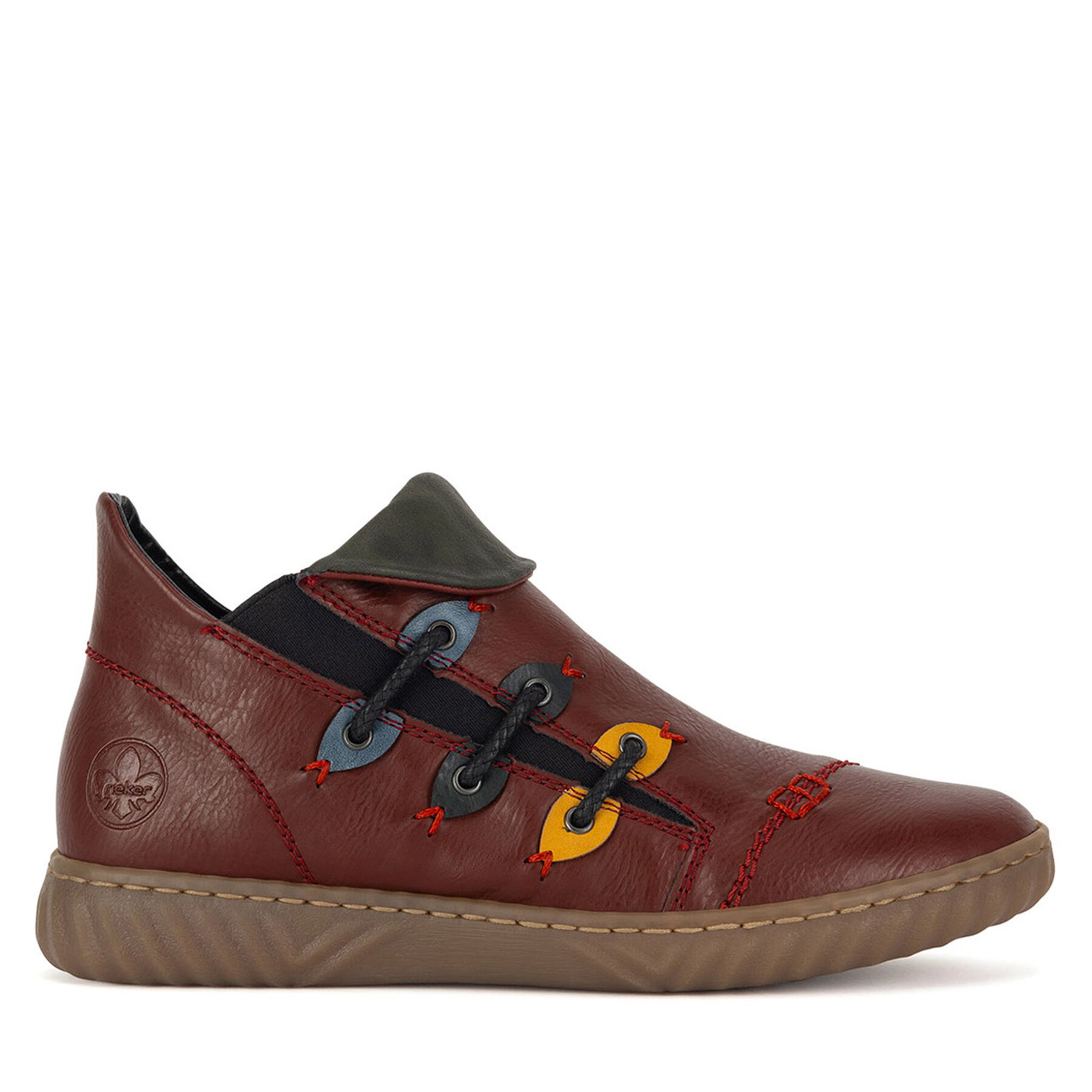 Halbschuhe Rieker N0950-35 Rot von Rieker