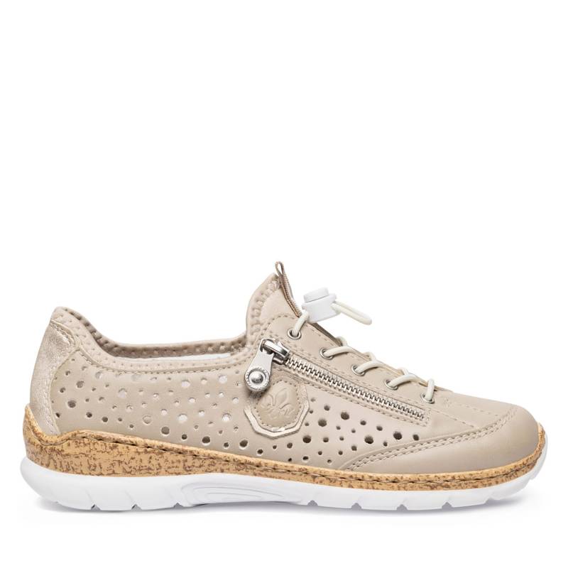 Halbschuhe Rieker N42P6-62 Beige von Rieker