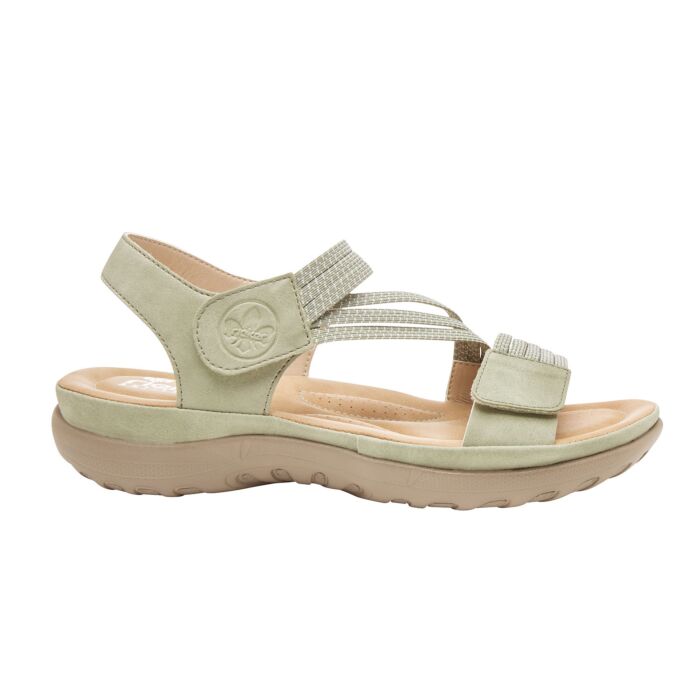Modische Rieker Sandale aus weichem Softmaterial pistazie Modische Rieker Sandale aus weichem Softmaterial pistazie von Rieker