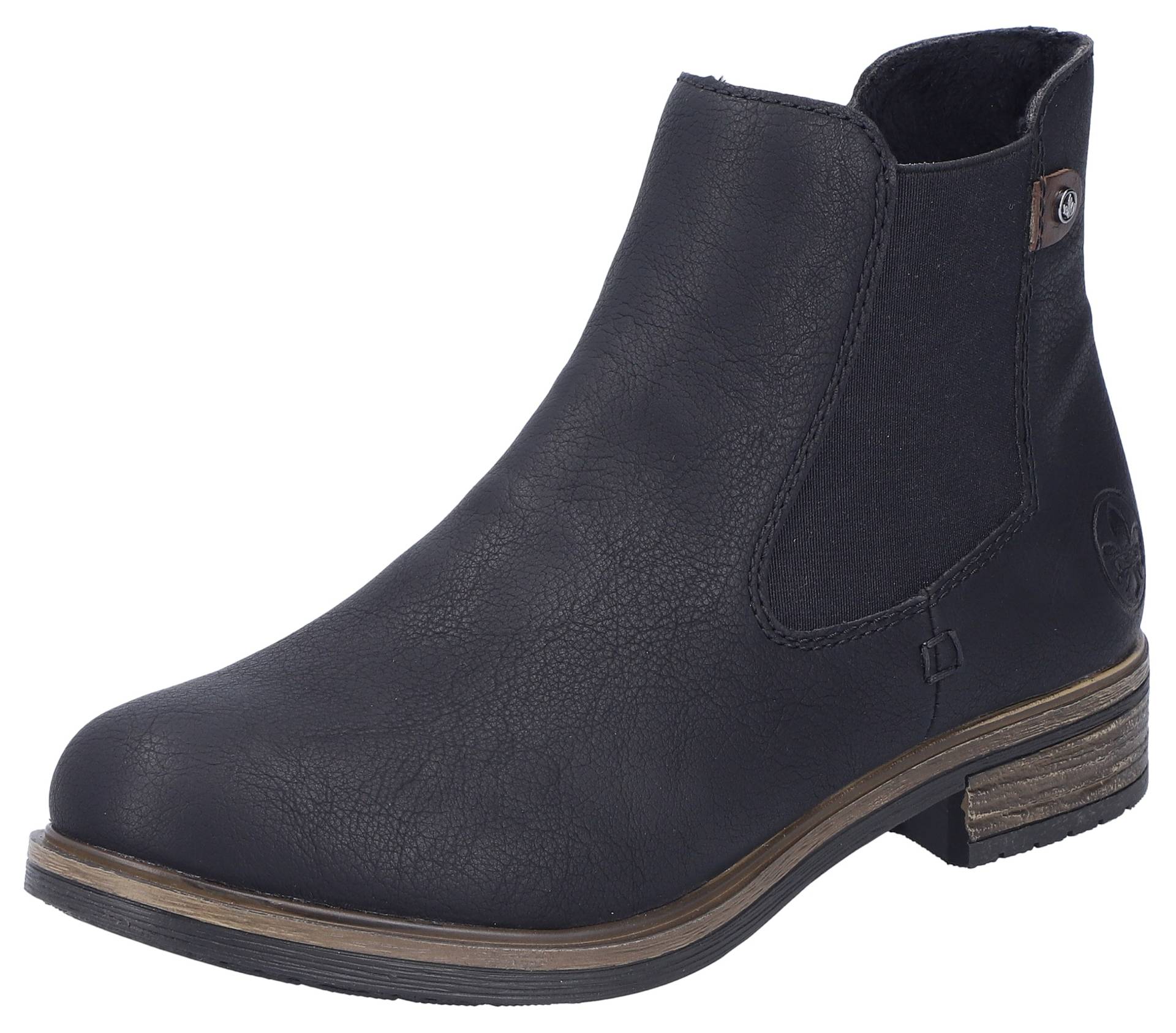 Rieker Chelseaboots, Schlupfboots, Stiefelette, Blockabsatz, mit wärmendem Textilfutter Rieker Chelseaboots, Schlupfboots, Stiefelette, Blockabsatz, mit wärmendem Textilfutter von Rieker