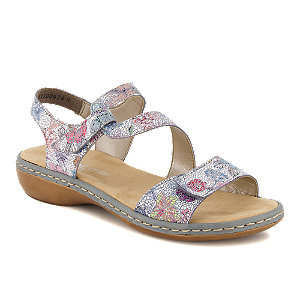 Rieker Damen Flache Sandalette Blau von Rieker