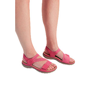 Rieker Damen Flache Sandalette Pink von Rieker