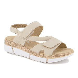 Rieker Damen Hohe Sandalette Beige von Rieker