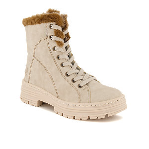 Rieker Damen Schnürboot Beige von Rieker