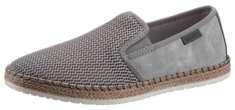 Rieker Espadrille, Sommerschuh, Slipper, Freizeitschuh im Materialmix von Rieker