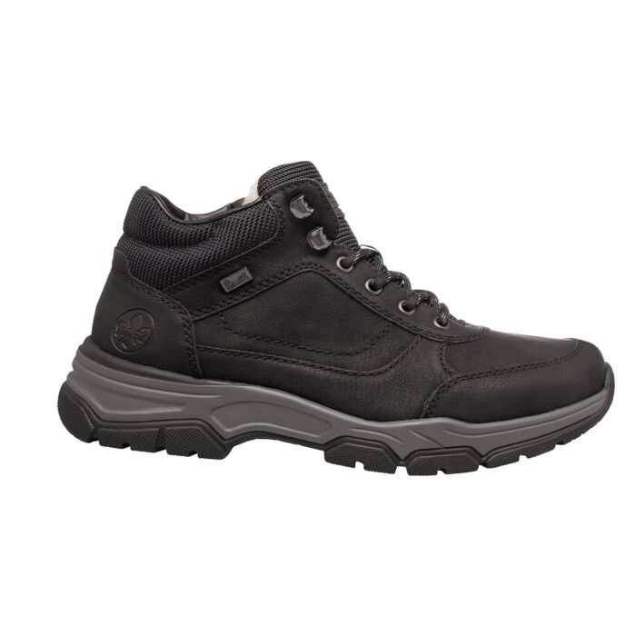 Rieker Herren-Outdoorschnürschuh aus Softmaterial, schwarz, 40 von Rieker