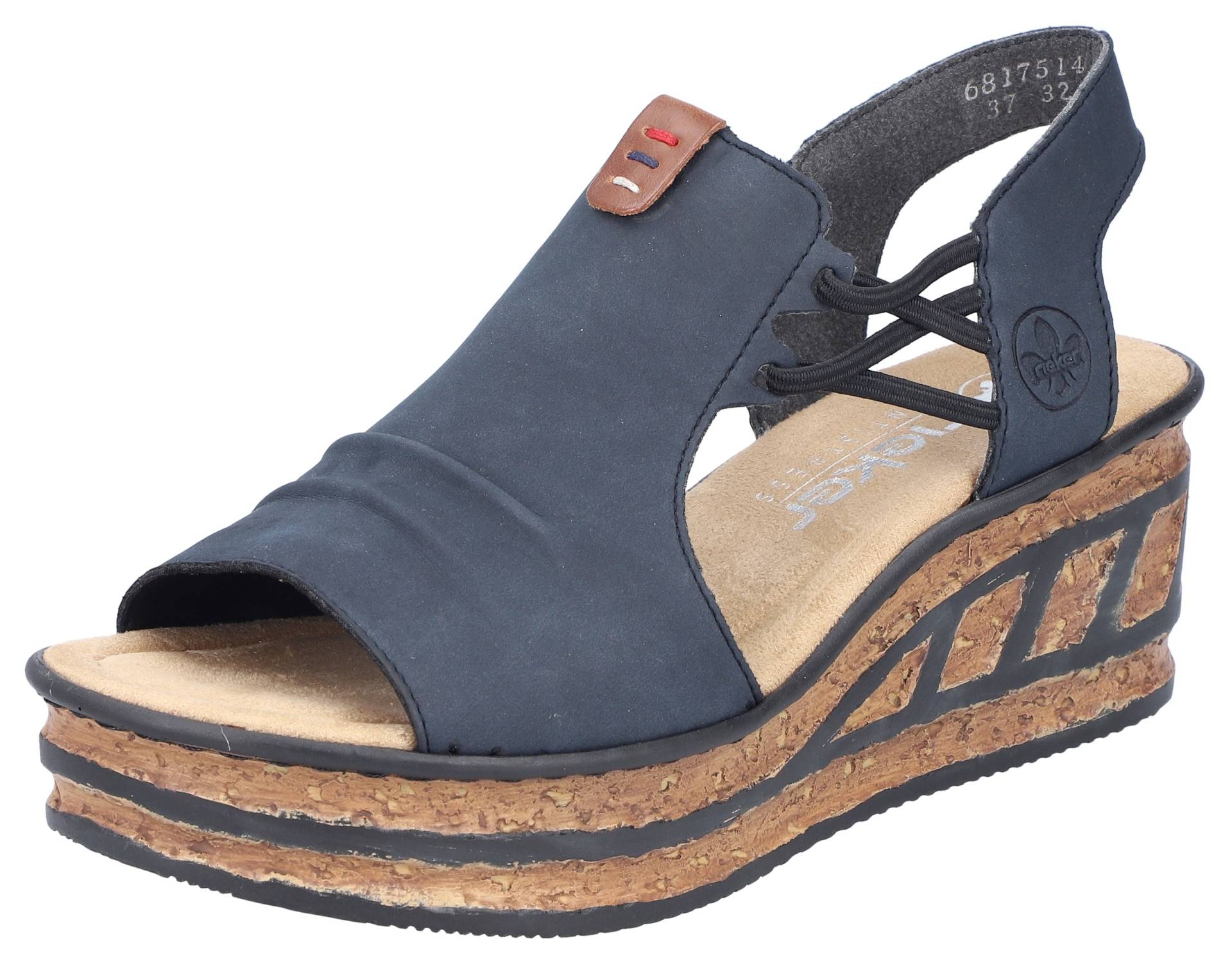 Rieker Keilsandalette, Sommerschuh, Sandale, Keilabsatz, mit seitlichen Stretchbändern Rieker Keilsandalette, Sommerschuh, Sandale, Keilabsatz, mit seitlichen Stretchbändern von Rieker