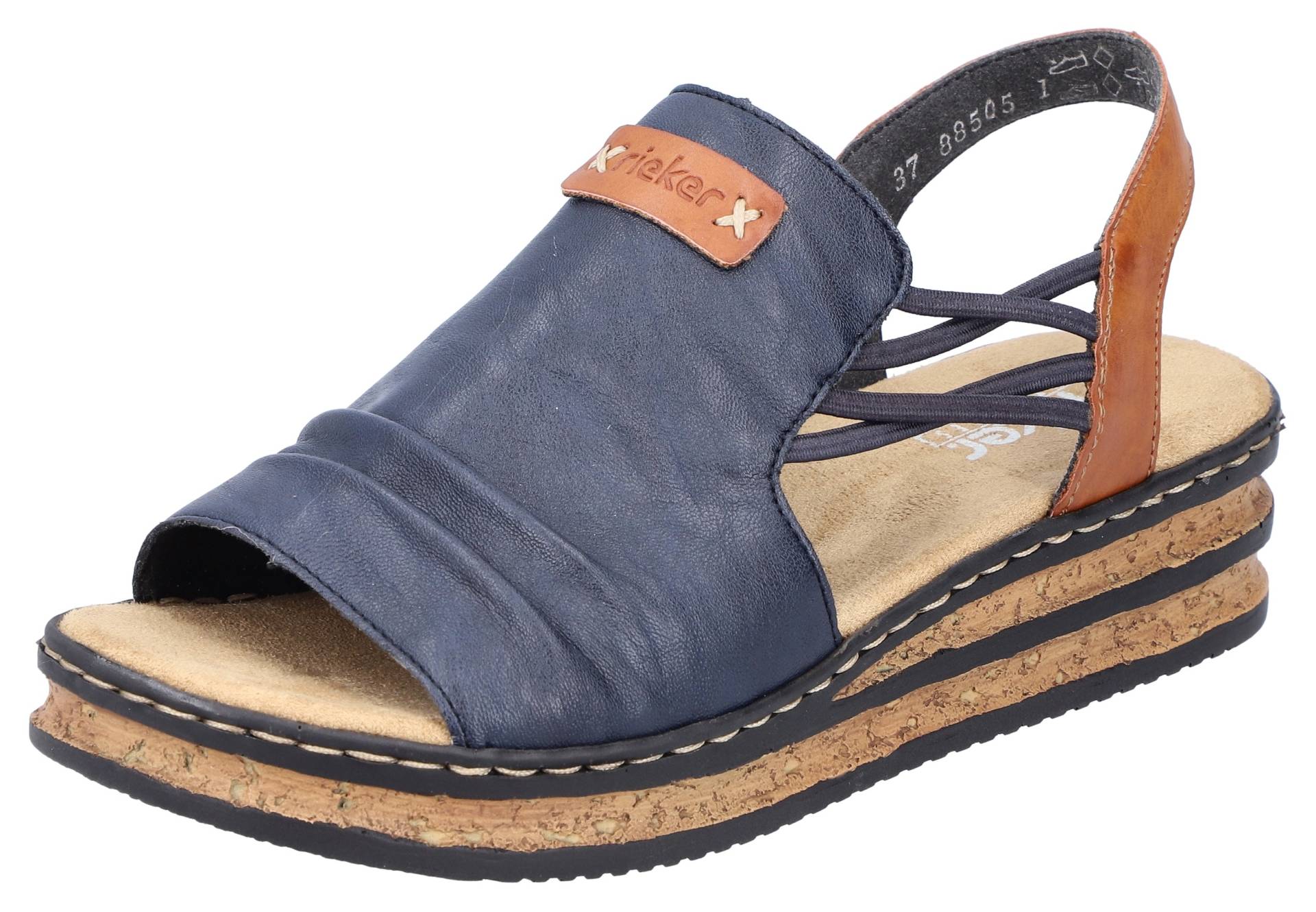 Rieker Keilsandalette, Sommerschuh, Sandale, Keilabsatz, mit Stretchbänder Rieker Keilsandalette, Sommerschuh, Sandale, Keilabsatz, mit Stretchbänder von Rieker