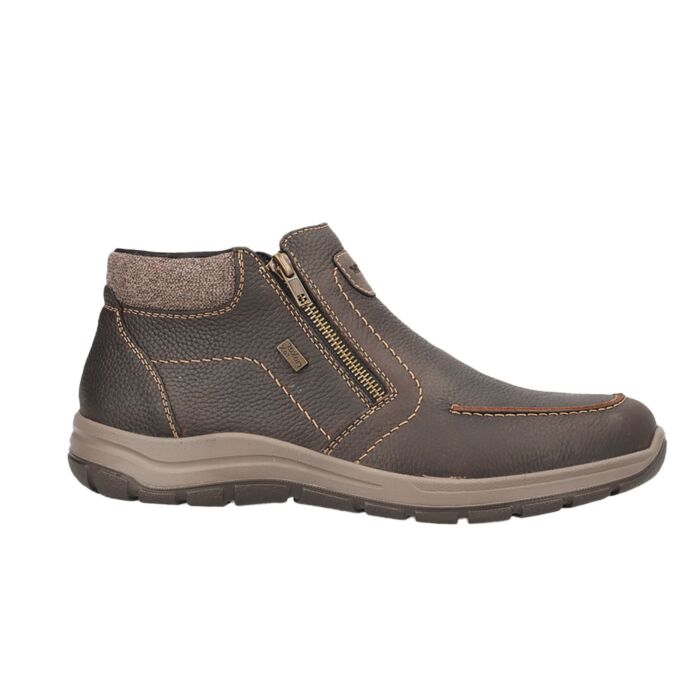 Rieker Kurzstiefel für Herren aus pflegeleichtem Glattleder dunkelbraun Rieker Kurzstiefel für Herren aus pflegeleichtem Glattleder dunkelbraun von Rieker
