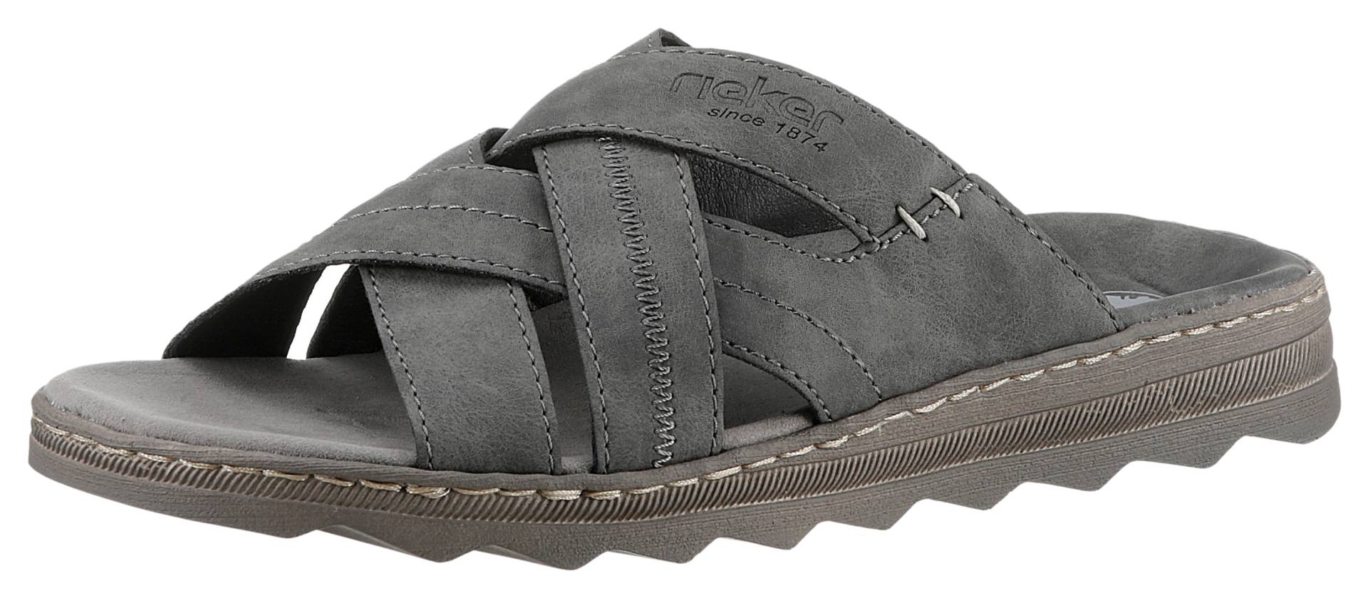 Rieker Pantolette, Sommerschuh, Schlappen, Poolslides, mit modischer Laufsohle von Rieker