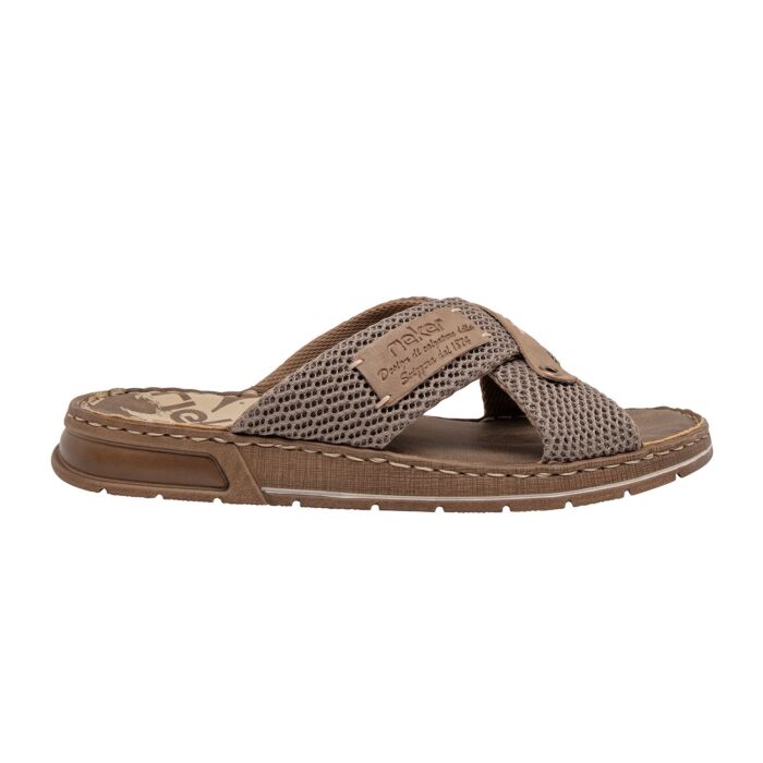 Rieker Pantolette für Herren taupe Rieker Pantolette für Herren taupe von Rieker