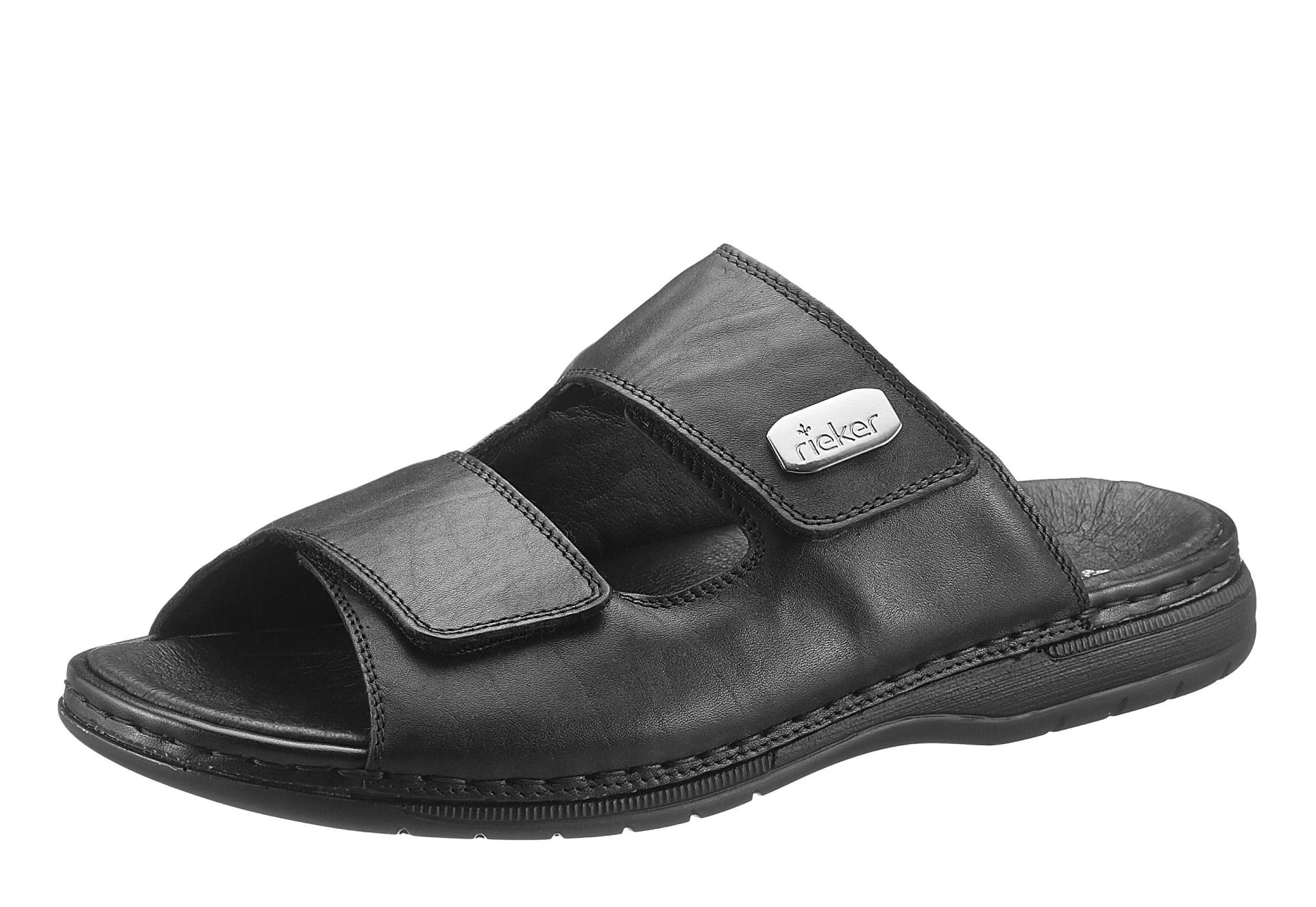 Rieker Pantolette, Sommerschuh, Schlappen, Klettschuh, mit zwei Klettverschlüssen von Rieker