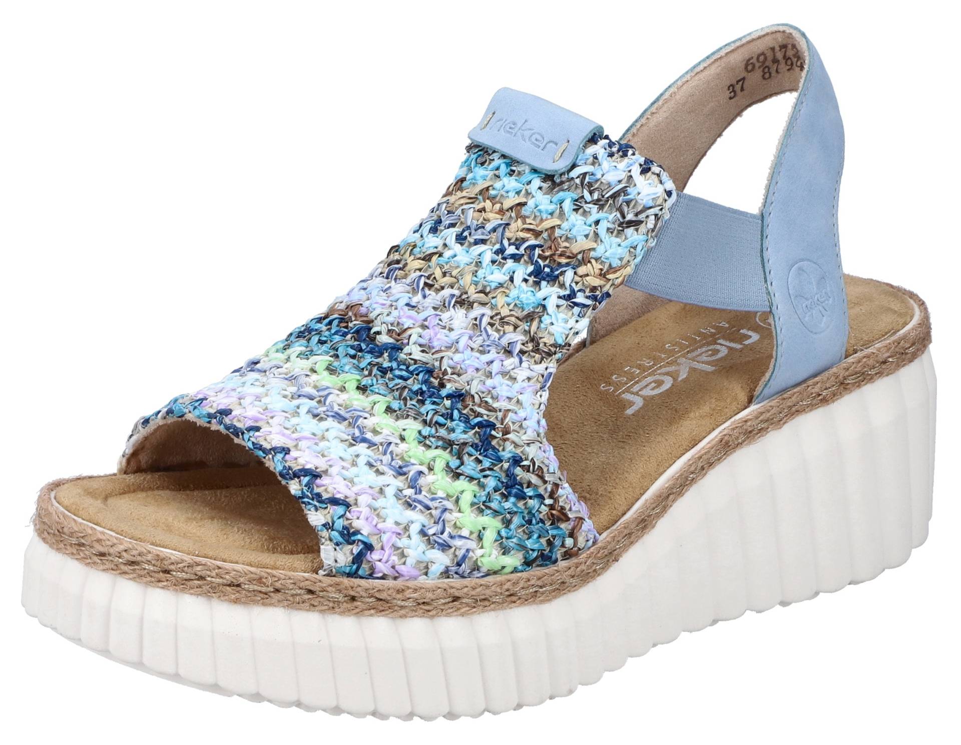 Rieker Plateausandaletten, Sommerschuh, Sandale, Plateauabsatz, mit Gummizug Rieker Plateausandaletten, Sommerschuh, Sandale, Plateauabsatz, mit Gummizug von Rieker