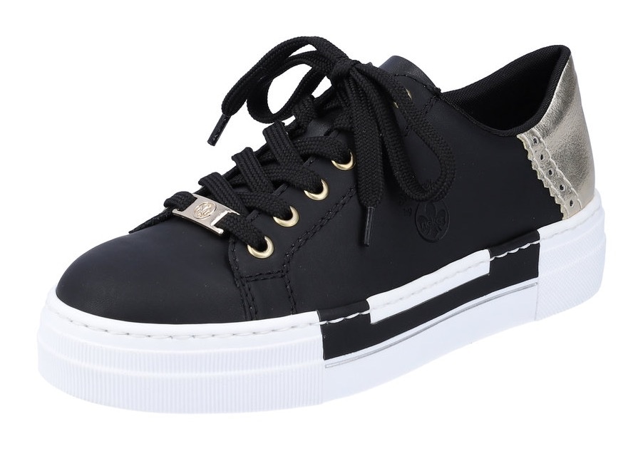 Rieker Plateausneaker, mit Metallic-Fersenkappe, Freizeitschuh, Halbschuh, Schnürschuh Rieker Plateausneaker, mit Metallic-Fersenkappe, Freizeitschuh, Halbschuh, Schnürschuh von Rieker