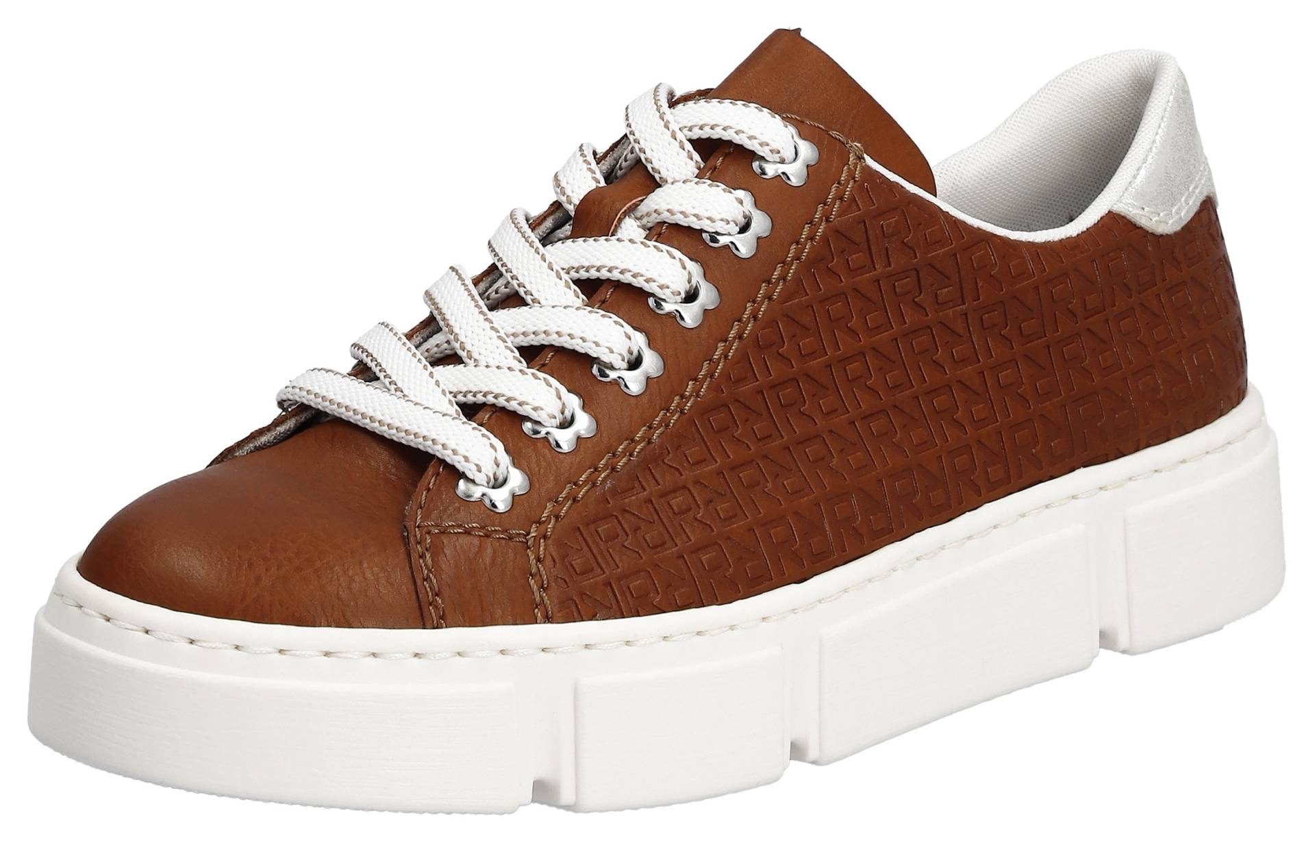 Rieker Plateausneaker »Freizeitschuh, Schnürhalbschuh«, mit seitlicher Prägung, Freizeitschuh, Halbschuh, Schnürschuh Rieker Plateausneaker »Freizeitschuh, Schnürhalbschuh«, mit seitlicher Prägung, Freizeitschuh, Halbschuh, Schnürschuh von Rieker