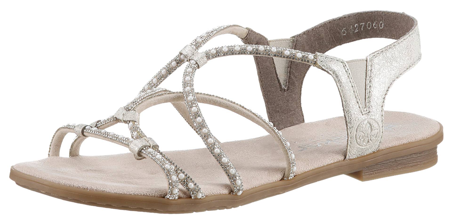 Rieker Riemchensandale, Sommerschuh, Sandalette, Blockabsatz, mit Gummizügen für guten Sitz Rieker Riemchensandale, Sommerschuh, Sandalette, Blockabsatz, mit Gummizügen für guten Sitz von Rieker