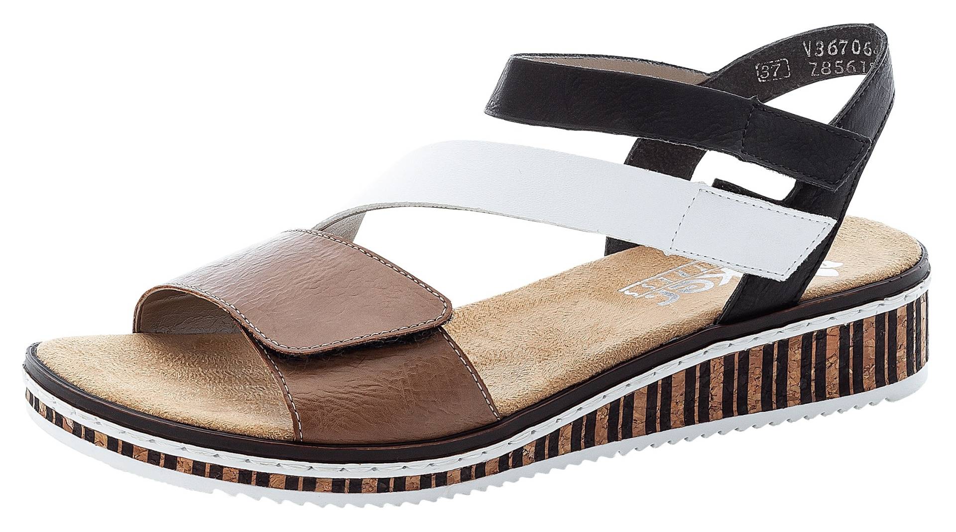 Rieker Riemchensandale, Sommerschuh, Sandalette, Keilabsatz, im modernen Look von Rieker