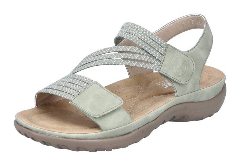 Rieker Riemchensandale, Sommerschuh, Sandalette, Keilabsatz, mit Gummizügen von Rieker