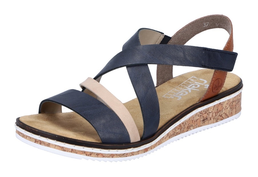 Rieker Riemchensandale, Sommerschuh, Sandalette, Keilabsatz, mit Klettriemchen Rieker Riemchensandale, Sommerschuh, Sandalette, Keilabsatz, mit Klettriemchen von Rieker