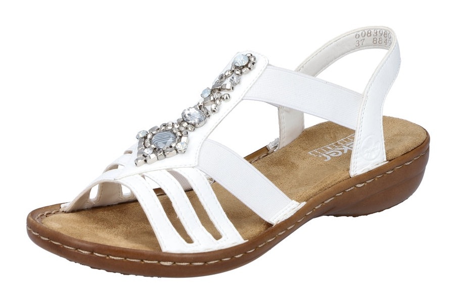 Rieker Riemchensandale, Sommerschuh, Sandalette, Keilabsatz, mit Schmucksteinen besetzt Rieker Riemchensandale, Sommerschuh, Sandalette, Keilabsatz, mit Schmucksteinen besetzt von Rieker
