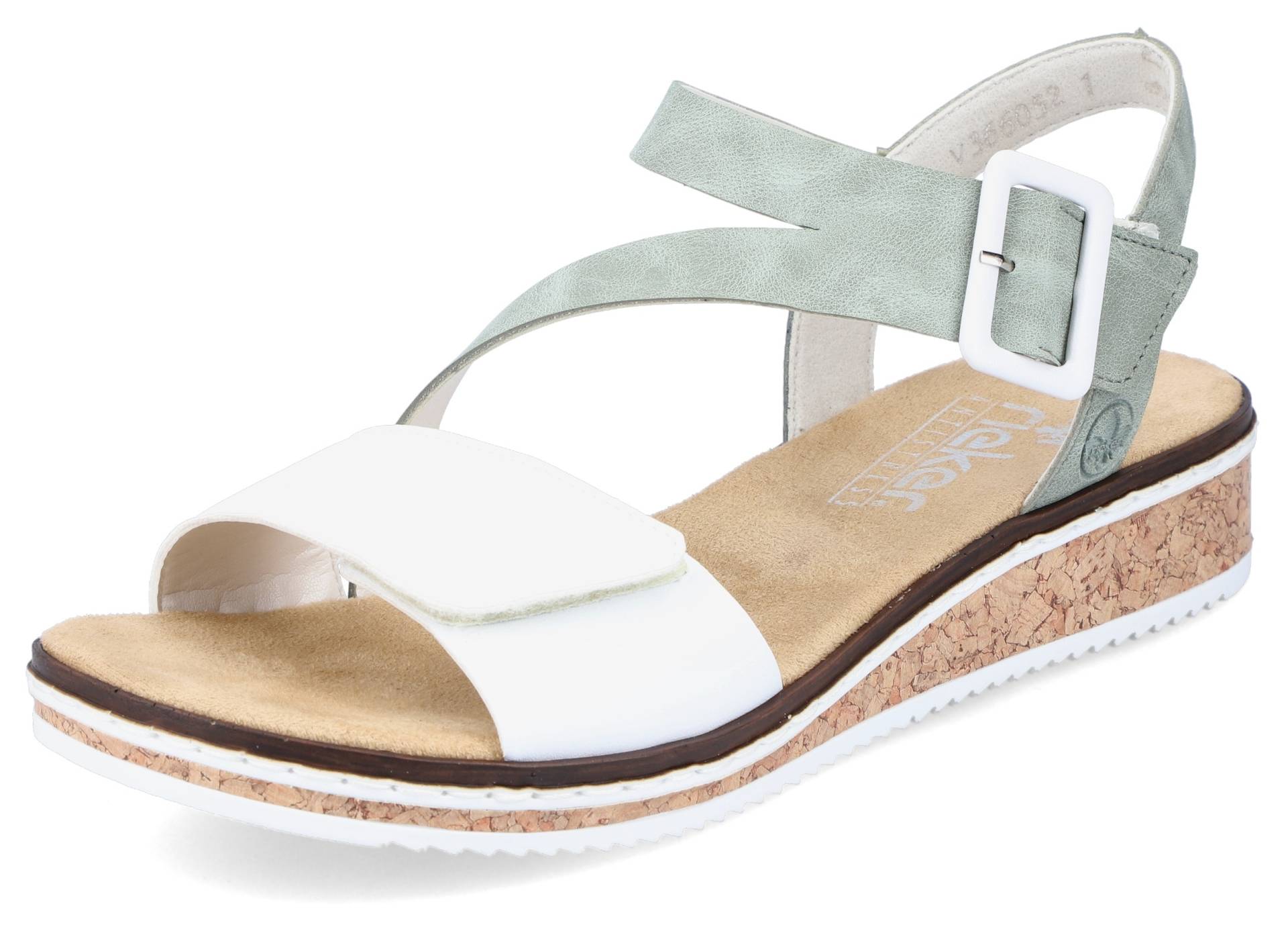 Rieker Riemchensandale, Sommerschuh, Sandalette, Keilabsatz, mit asymmetrischem Riemchen Rieker Riemchensandale, Sommerschuh, Sandalette, Keilabsatz, mit asymmetrischem Riemchen von Rieker
