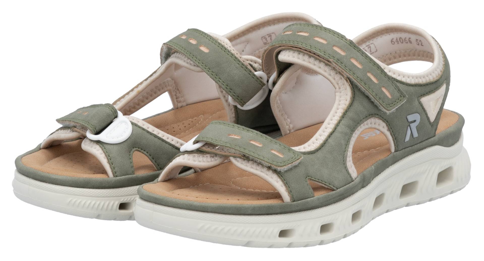 RIEKER Sport Sandale »Outdoorsandale«, Sommerschuh, Sandalette, Plateauabsatz, mit Klettverschlüssen von RIEKER Sport