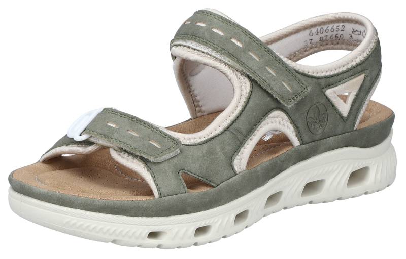 RIEKER Sport Sandale »Outdoorsandale«, Sommerschuh, Sandalette, Plateauabsatz, mit Klettverschlüssen von RIEKER Sport