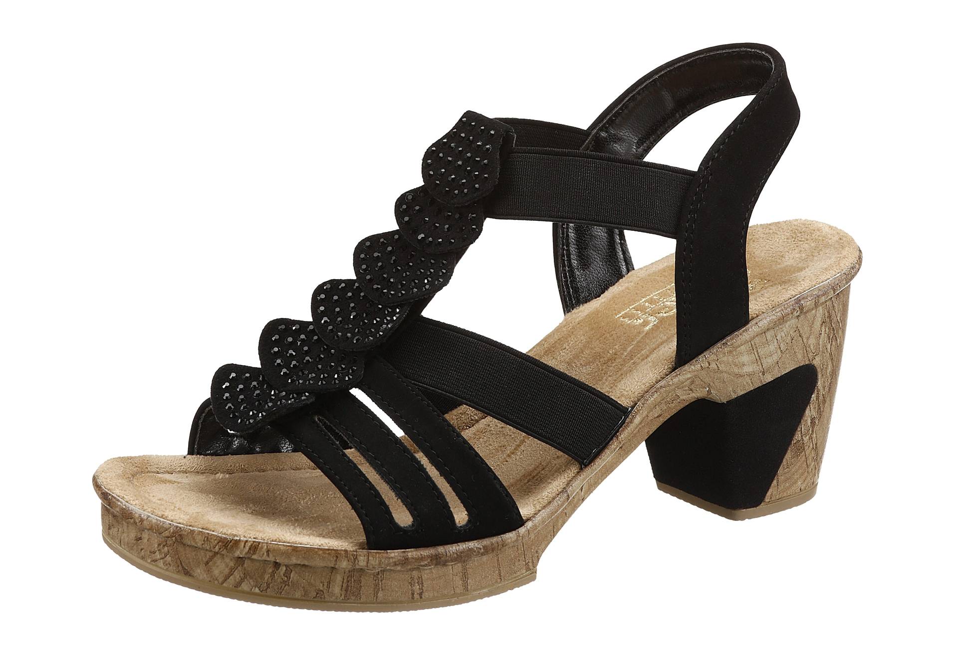 Rieker Sandalette, Sommerschuh, Sandale, Abendschuh, mit glitzernden Strass-Steinchen Rieker Sandalette, Sommerschuh, Sandale, Abendschuh, mit glitzernden Strass-Steinchen von Rieker