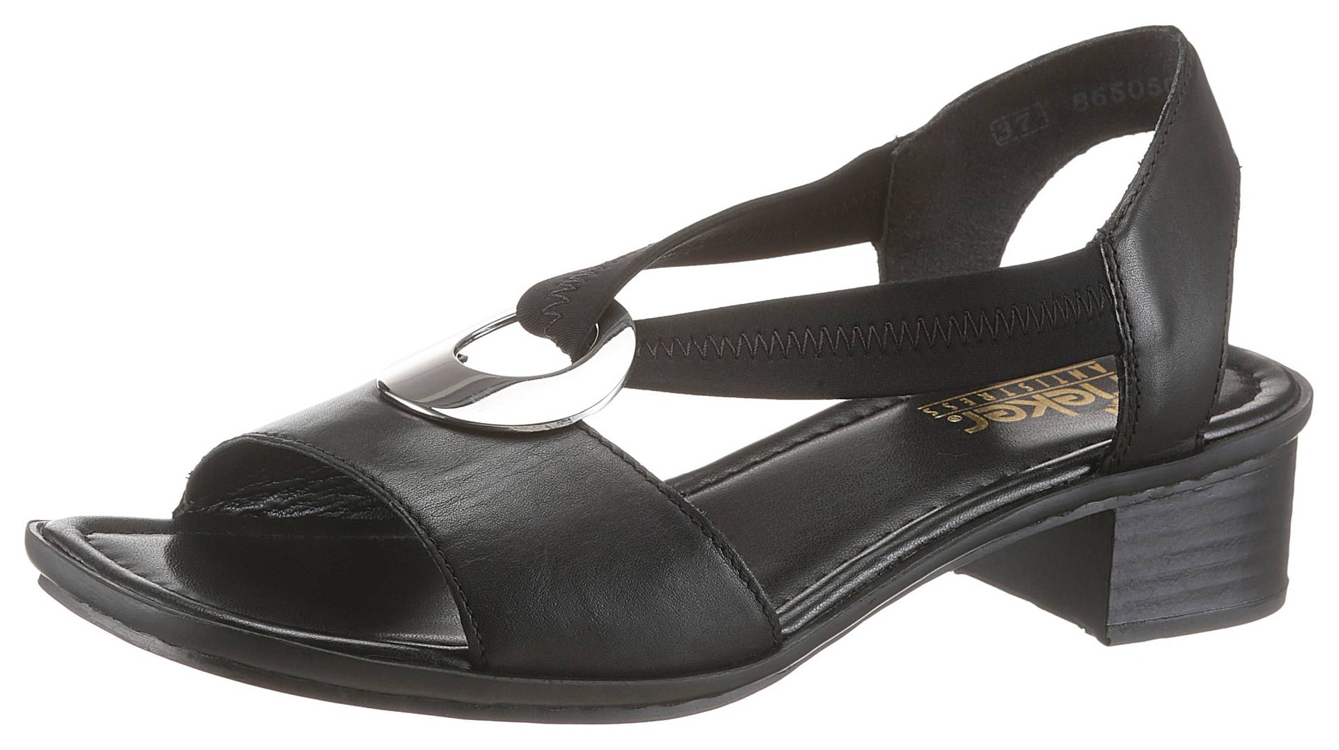 Rieker Sandalette, Sommerschuh, Sandale, Blockabsatz,mit Gummiband Rieker Sandalette, Sommerschuh, Sandale, Blockabsatz,mit Gummiband von Rieker