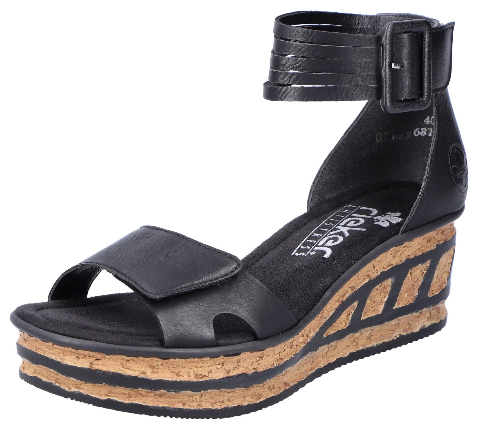 Rieker Sandalette, Sommerschuh, Sandale, Keilabsatz, mit Laufsohle in Kork-Optik Rieker Sandalette, Sommerschuh, Sandale, Keilabsatz, mit Laufsohle in Kork-Optik von Rieker