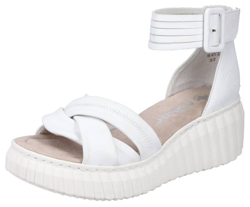 Rieker Sandalette, Sommerschuh, Sandale, Plateauabsatz, mit Klettverschluss von Rieker