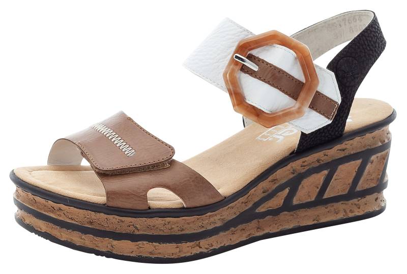 Rieker Sandalette, Sommerschuh, Sandale, Keilabsatz, im modischen Look von Rieker