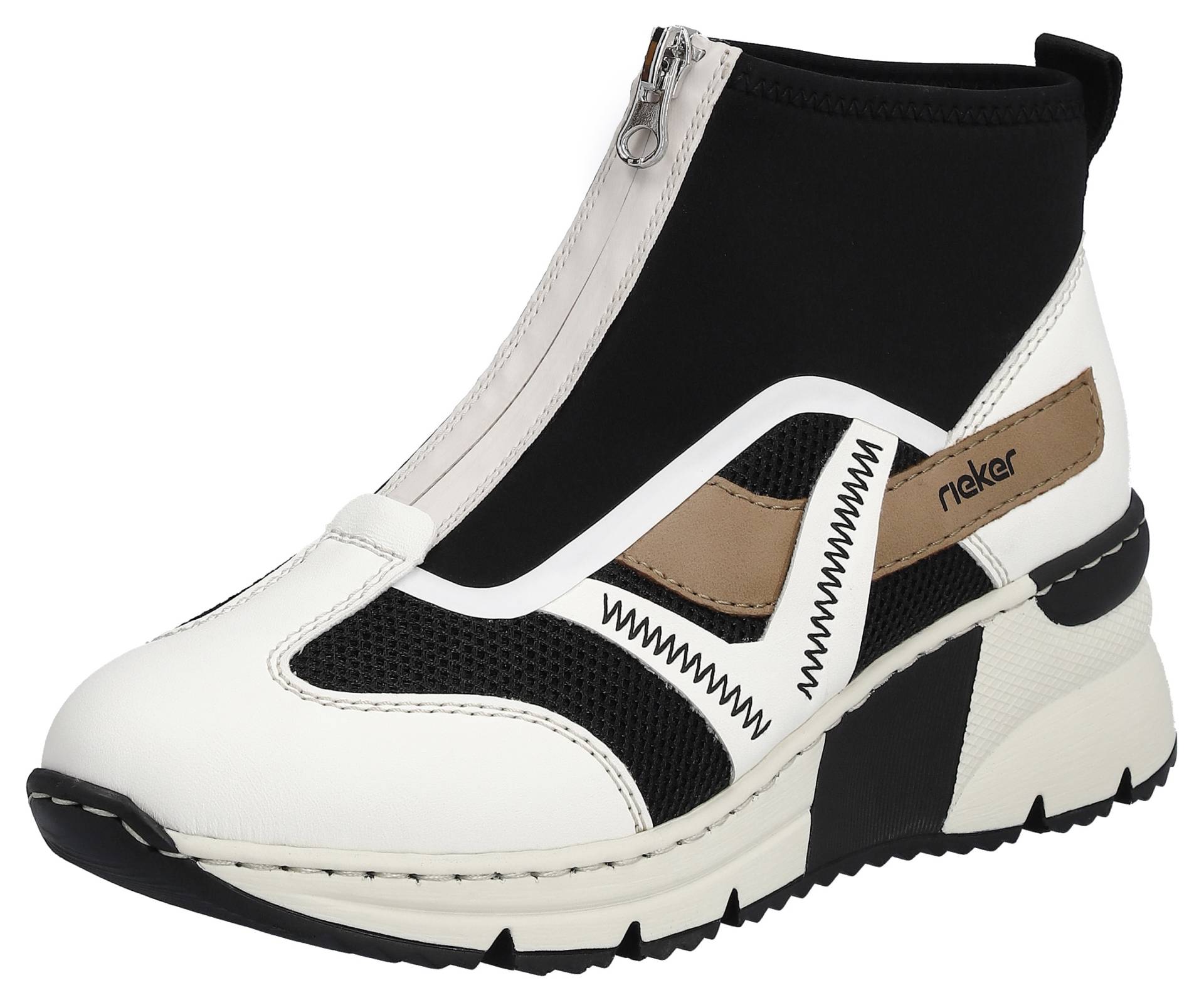 Rieker Schlupfboots, Keilabsatz, Sneaker, High Top-Sneaker mit modischen Ziernähten von Rieker