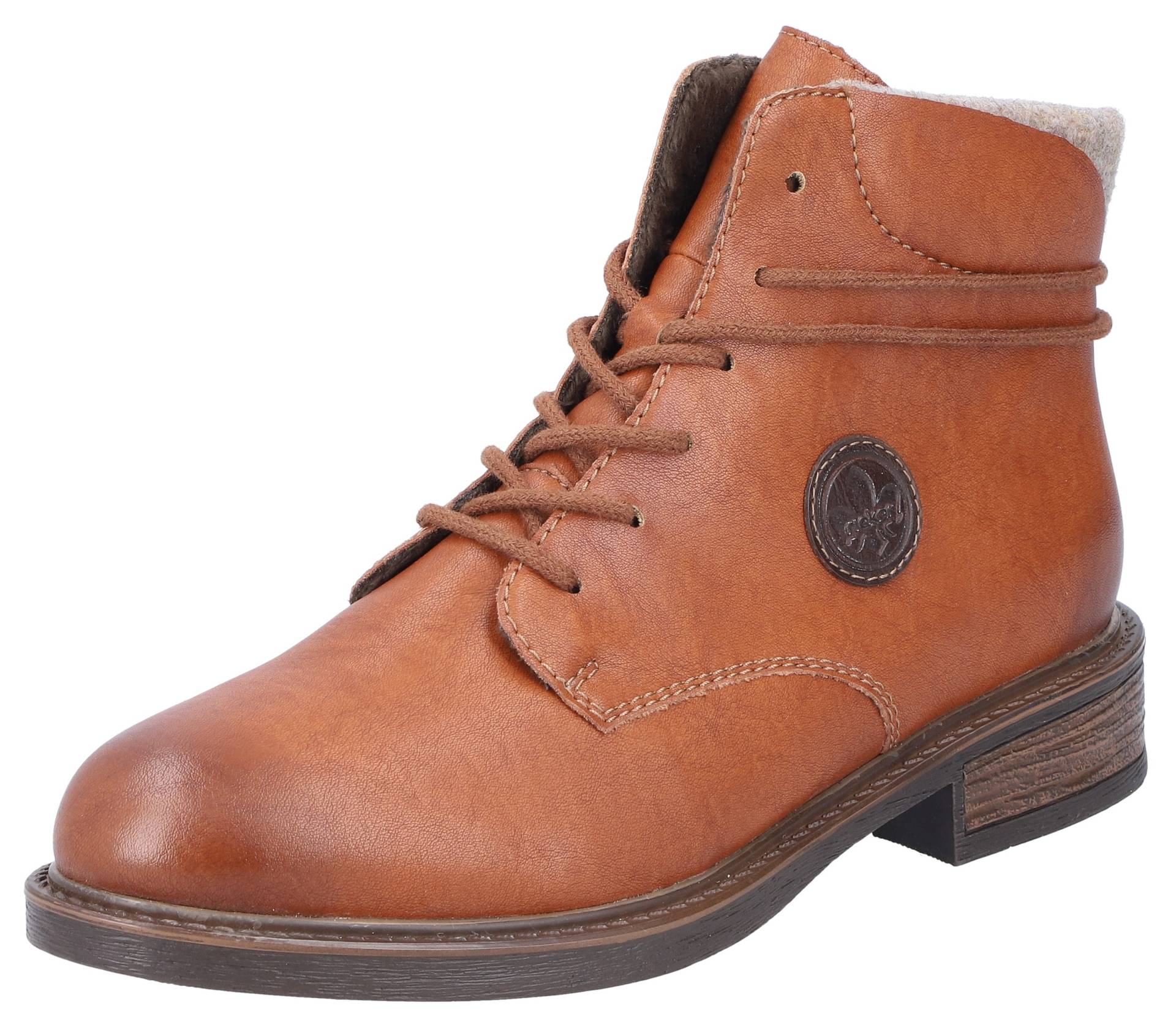 Rieker Schnürstiefelette, Boots, Blockabsatz, mit schaftumspielender Schnürung Rieker Schnürstiefelette, Boots, Blockabsatz, mit schaftumspielender Schnürung von Rieker