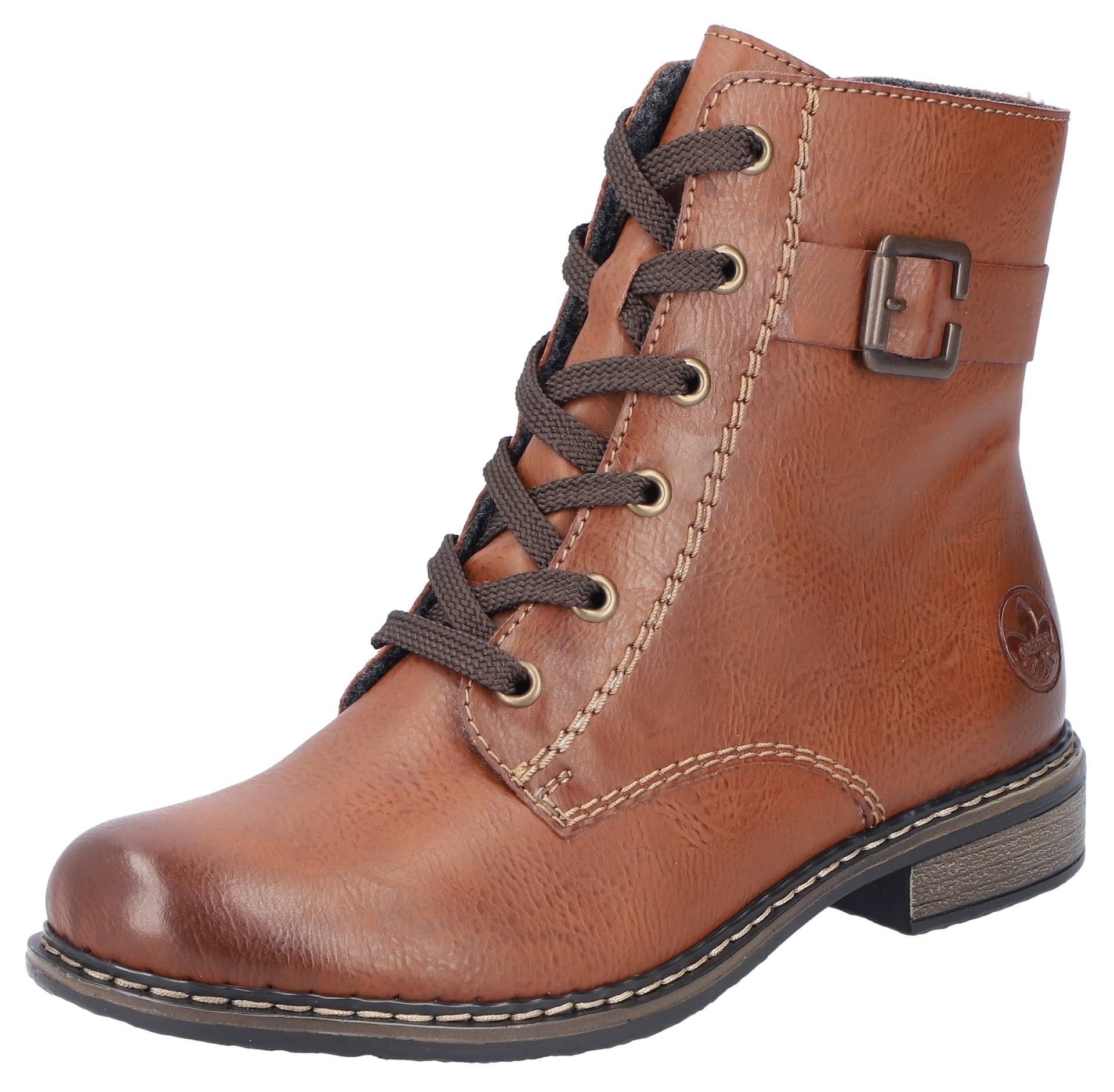 Rieker Schnürstiefelette, Schnürboots, Klassik-Boots, Blockabsatz, in Used-Optik Rieker Schnürstiefelette, Schnürboots, Klassik-Boots, Blockabsatz, in Used-Optik von Rieker