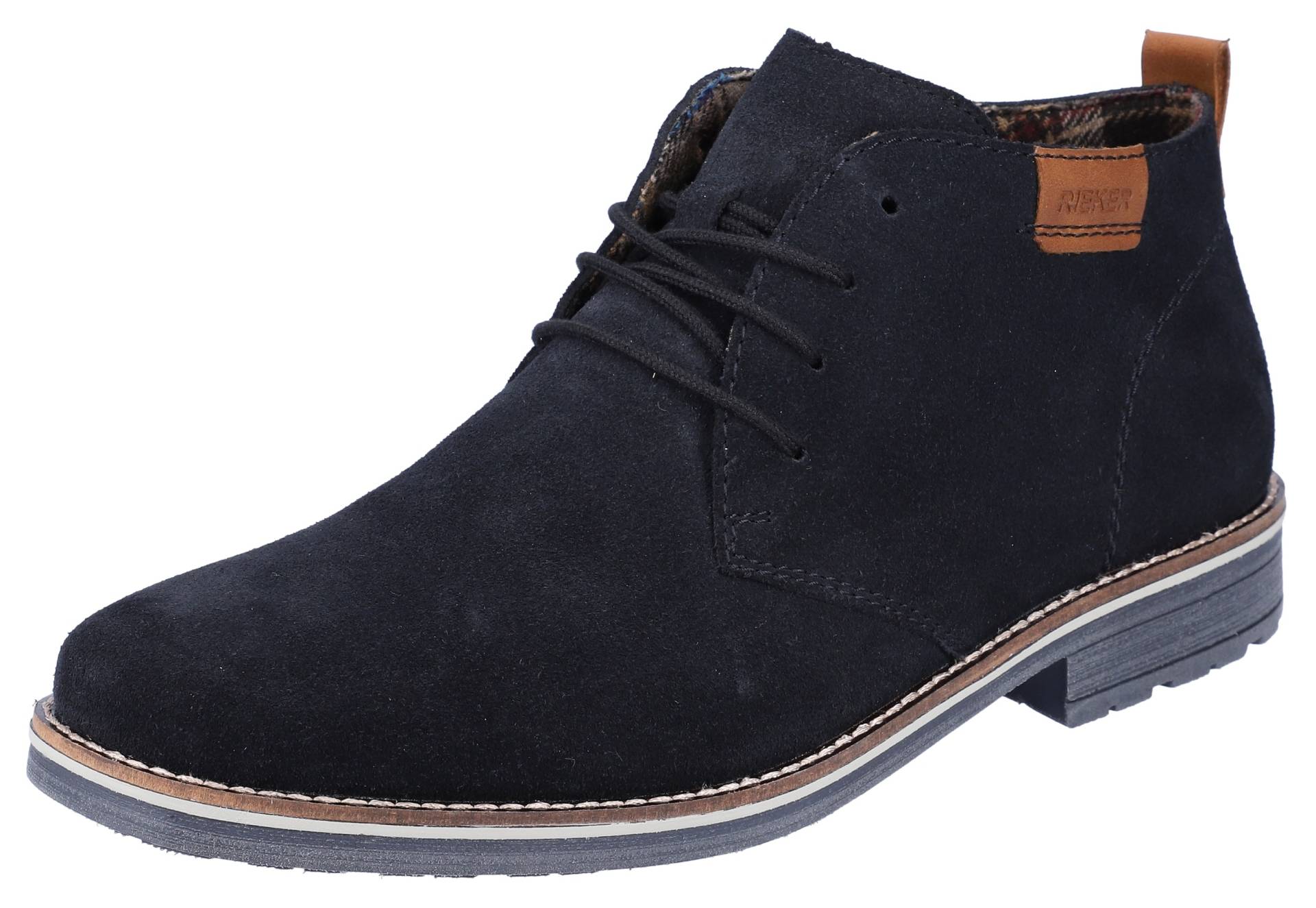 Rieker Schnürstiefelette, mit kariertem Innenfutter Rieker Schnürstiefelette, mit kariertem Innenfutter von Rieker