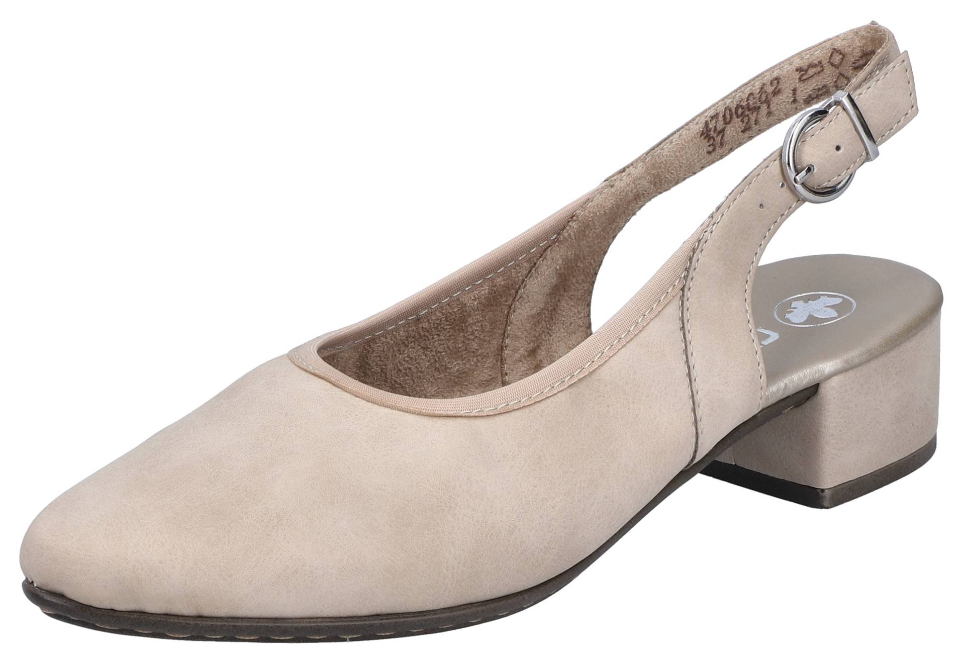 Rieker Slingpumps, Abendschuh, Sommerschuh, Blockabsatz, mit verstellbarem Riemchen von Rieker