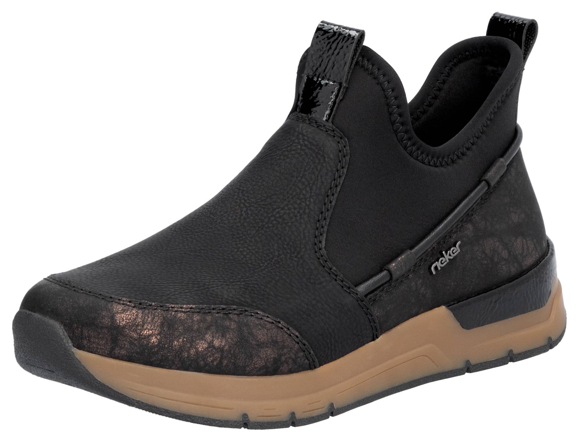 Rieker Slip-On Sneaker, Schlupfboots, High Top Sneaker, Herbstschuh mit Metallic-Schimmer Rieker Slip-On Sneaker, Schlupfboots, High Top Sneaker, Herbstschuh mit Metallic-Schimmer von Rieker