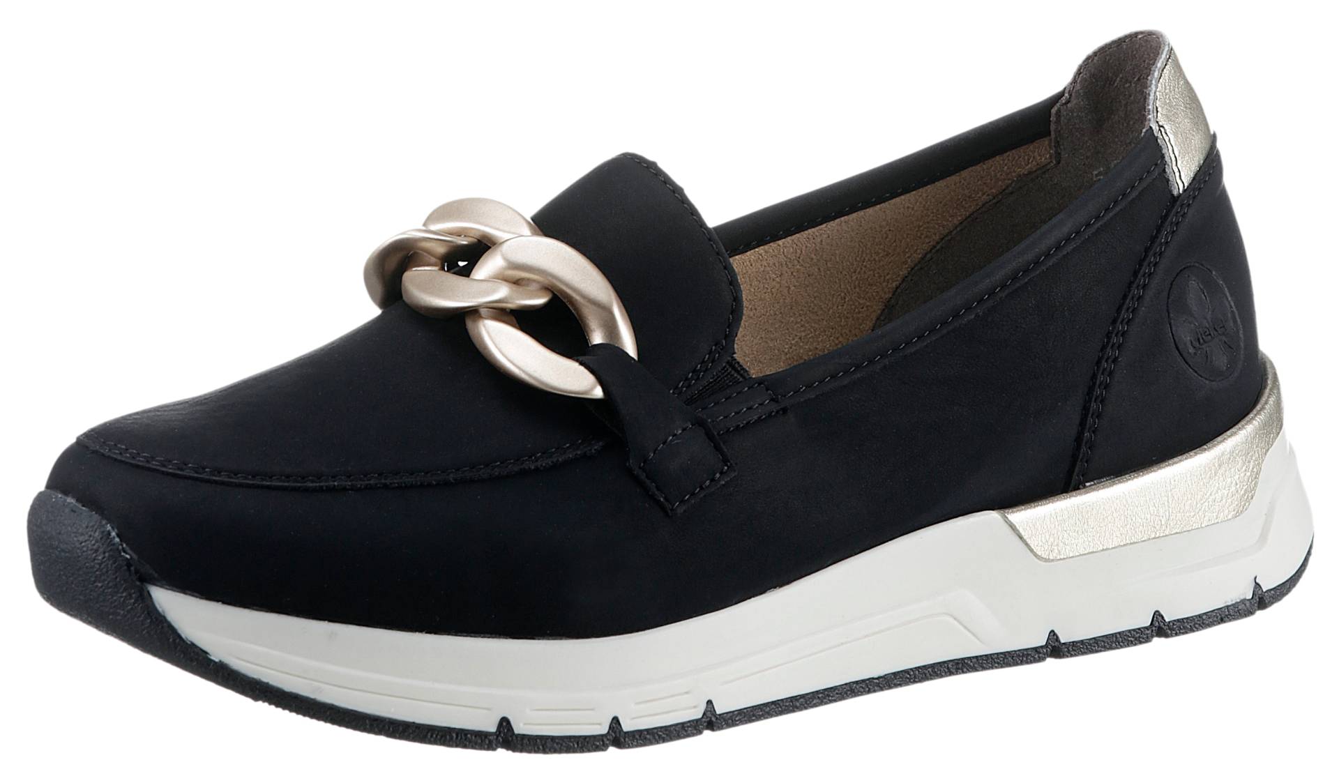 Rieker Slip-On Sneaker, Slipper, Freizeitschuh mit herausnehmbarer Innensohle von Rieker