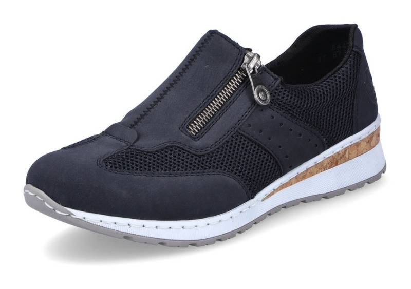 Rieker Slip-On Sneaker, Slipper, Schlupfschuh, Freizeitschuh im Materialmix von Rieker