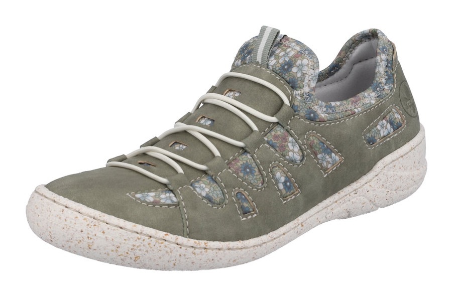 Rieker Slip-On Sneaker, Slipper, Schlupfschuh, Freizeitschuh mit Blumendruck Rieker Slip-On Sneaker, Slipper, Schlupfschuh, Freizeitschuh mit Blumendruck von Rieker