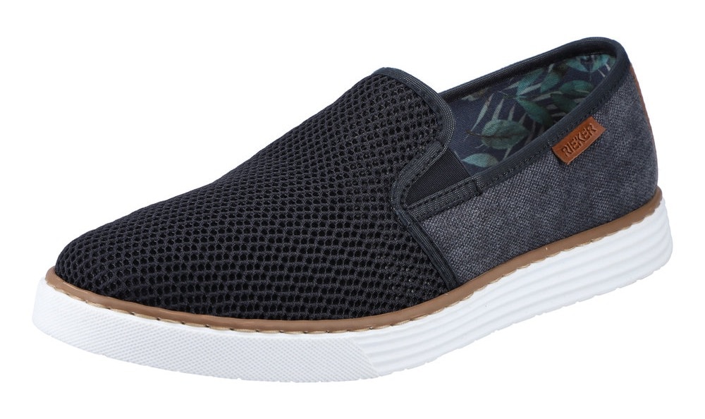 Rieker Slip-On Sneaker, Casual Slipper, Freizeitschuh mit gemustertem Innenfutter Rieker Slip-On Sneaker, Casual Slipper, Freizeitschuh mit gemustertem Innenfutter von Rieker