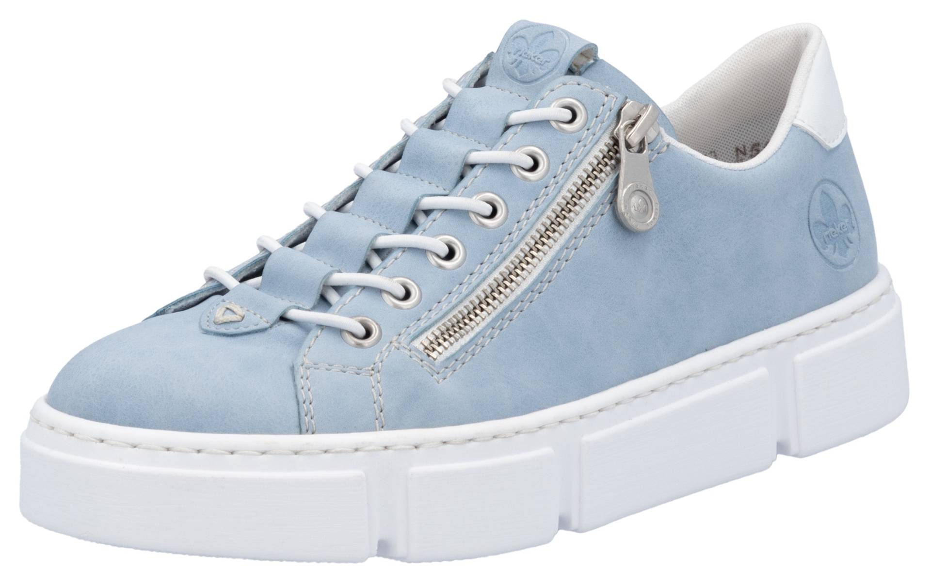 Rieker Slip-On Sneaker, mit Reissverschluss aussen, Freizeitschuh, Halbschuh, Schlupfschuh Rieker Slip-On Sneaker, mit Reissverschluss aussen, Freizeitschuh, Halbschuh, Schlupfschuh von Rieker
