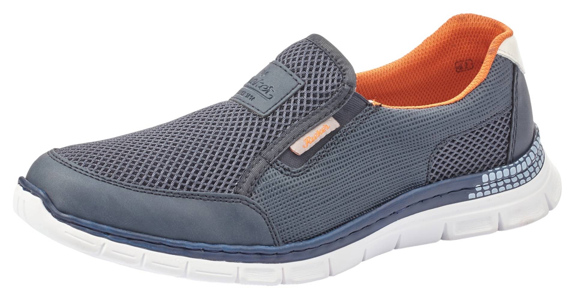 Rieker Slip-On Sneaker, Slipper, Freizeitschuh mit dämpfender MemoSoft-Ausstattung von Rieker