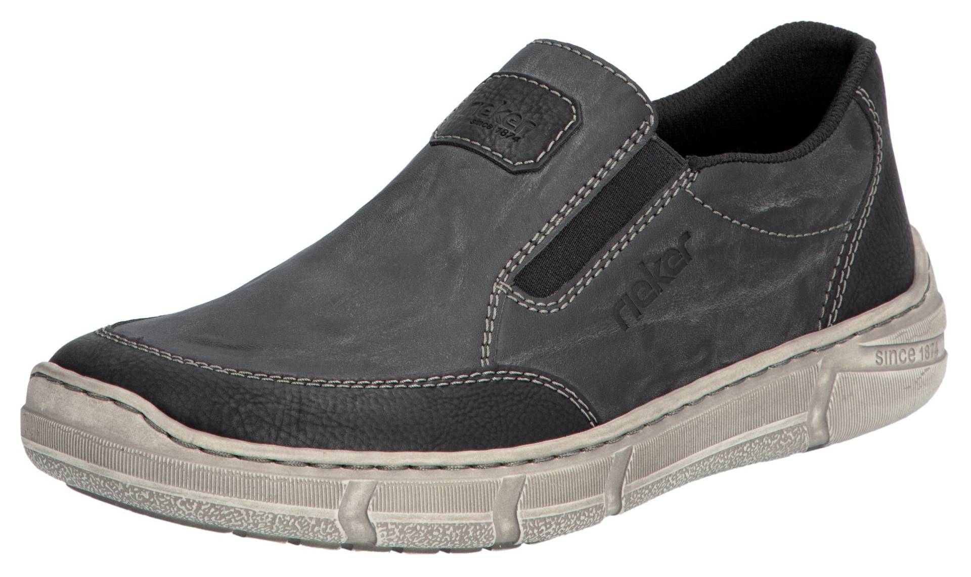 Rieker Slipper, Slip-on Sneaker, Halbschuh, Schlupfschuh mit beidseitigem Gummizug von Rieker