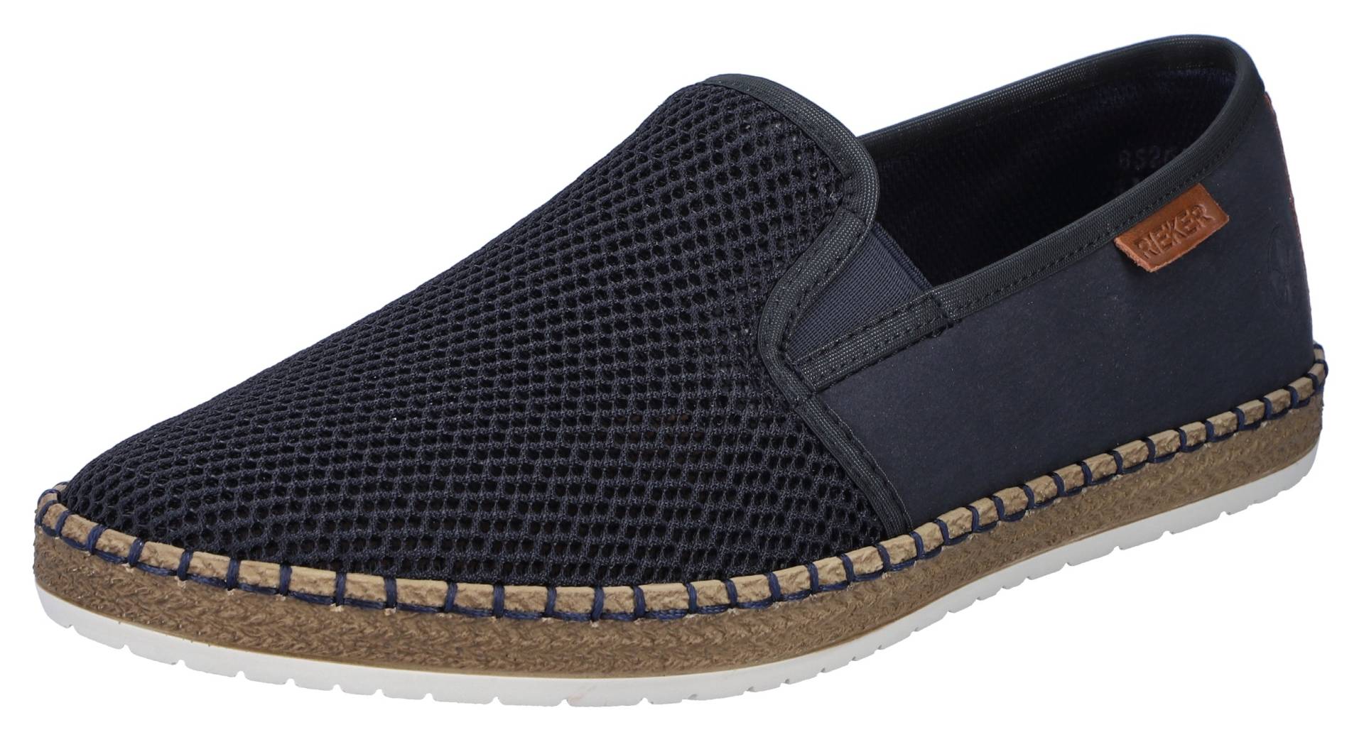 Rieker Slipper, mit modischer Laufsohle in Bast-Optik Rieker Slipper, mit modischer Laufsohle in Bast-Optik von Rieker