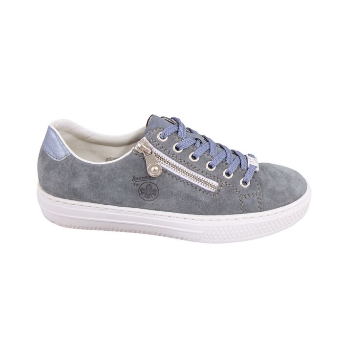 Rieker Sneaker aus weichem Leder hellblau, 37 von Rieker